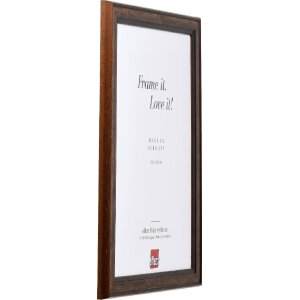 Cornice per foto in legno Effect Profilo 64 Marrone 50x60 cm con vetro museale