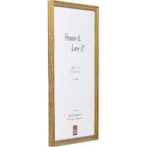 Cornice per foto Effect in legno profilo 66 antikgold 13x18 cm vetro museale