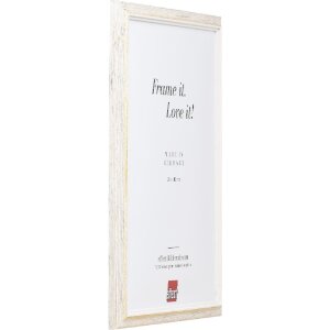 Cornice in legno Effect Profilo 67 Bianco 45x80 cm con vetro museale