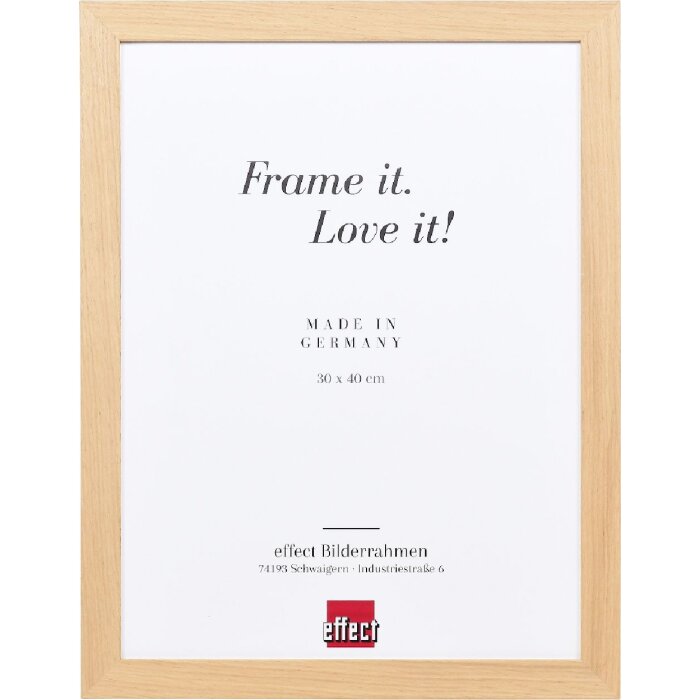 Cornice per foto in legno Effect Profilo 71 Quercia 61x91,5 cm con vetro museale