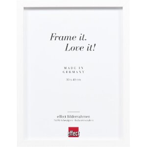 Cornice in legno Effect Profilo 74 Bianca 50x50 cm con...