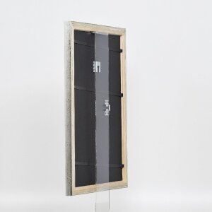 Cornice effetto legno profilo 85 argento 7x10 cm vetro museo