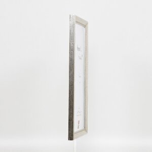 Cornice effetto legno profilo 85 argento 7x10 cm vetro museo
