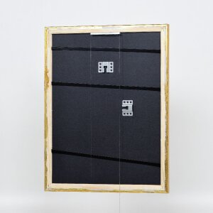 Cornice in legno effetto profilo 85 oro 25x80 cm vetro museo