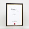 Cornice in legno ad effetto Profilo 85 Nero 29,7x42 cm Vetro Museo