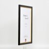 Cornice in legno ad effetto Profilo 85 Nero 29,7x42 cm Vetro Museo