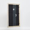 Cornice effetto legno profilo 85 argento 45x60 cm vetro museo