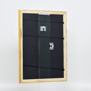 Cornice in legno effetto profilo 85 oro 60x60 cm vetro museo