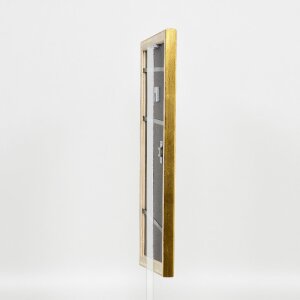 Cornice in legno effetto profilo 85 oro 60x60 cm vetro museo
