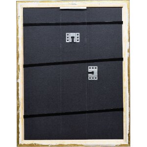 Cornice per foto in legno Effect Profil 86 Barocco 20x20 cm nero-argento vetro museale