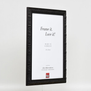 Cornice in legno effetto profilo 94 nero 20x20 cm vetro museo