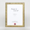 Cornice in legno effetto profilo 94 oro 23x70 cm vetro museale