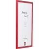 Cornice in legno Effect Profilo Top S Rosso 20x28 cm con vetro museale