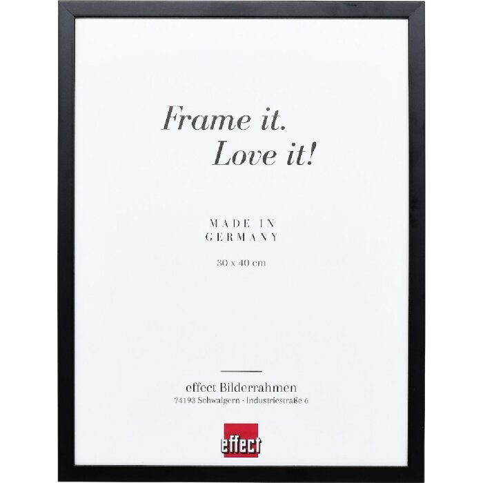 Cornice in legno Effect Profilo Top S Nero 24x30 cm Vetro museo