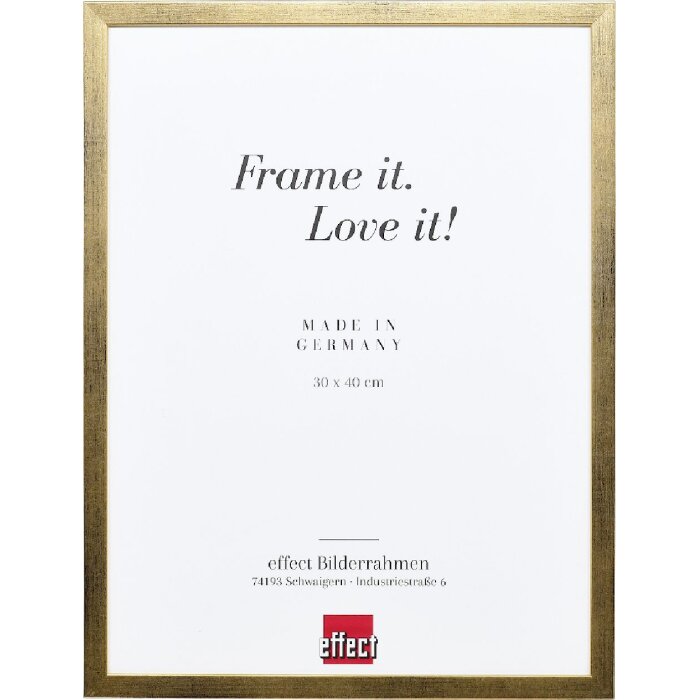 Cornice per foto in legno Effect Profilo Top S Oro 25x35 cm Vetro museale
