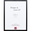 Cornice per foto in legno Effect Profilo Top S nero 42x59,4 cm vetro museale