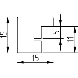 Cornice in legno Effect Profil Top S argento 50x65 cm vetro museale