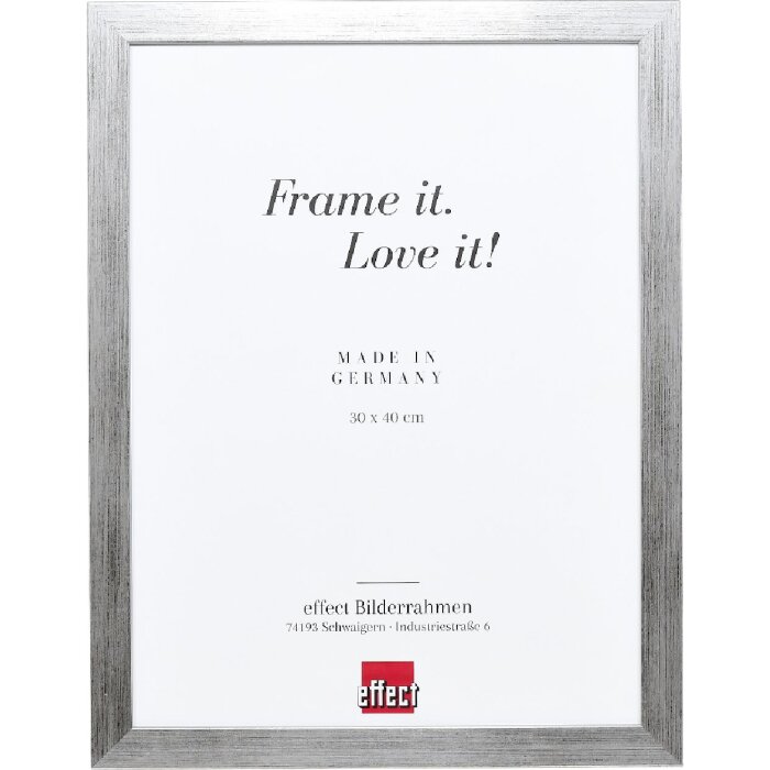 Cornice per foto in legno Effect Profilo Top Pro Argento 18x32 cm Vetro museale