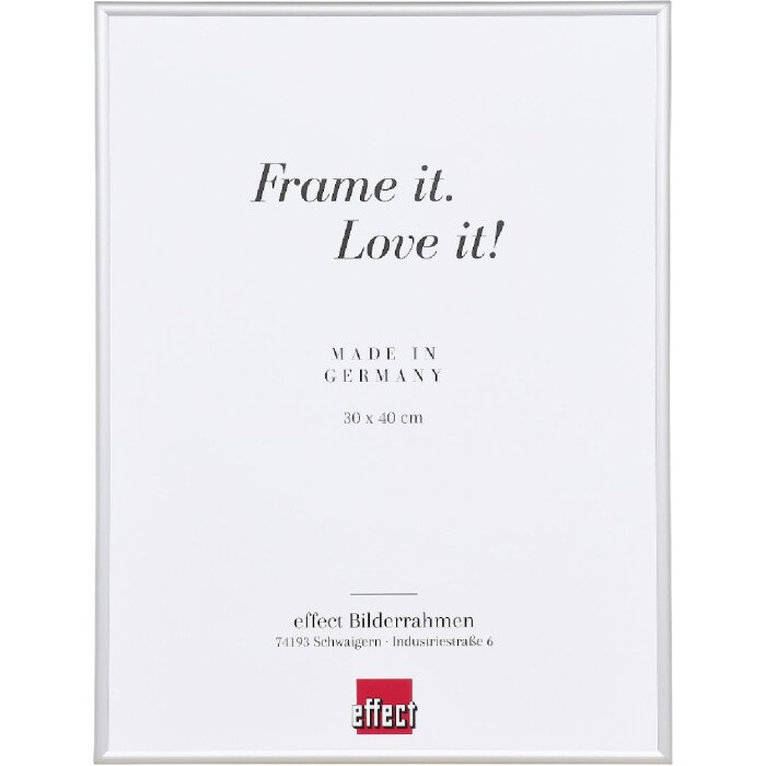 Cornice per foto Effect A1 Alu S1 14,8x21 cm argento vetro museale