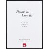 Cornice per foto A1 Effect Alu S1 14,8x21 cm nera vetro museale