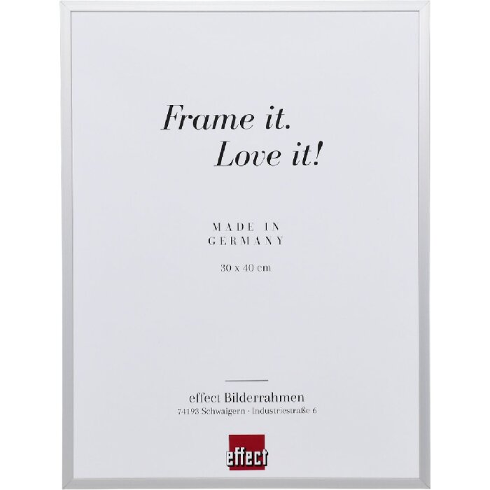 Cornice per foto A1 antincendio Effect Serie 2 Argento 45x60 cm Vetro museo