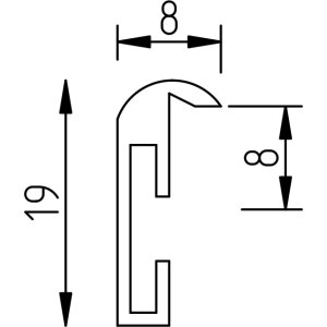 Cornice per foto Effect B1 Classe B1 Resistente al Fuoco Alu S1 Nera 20x20 cm Vetro Museale