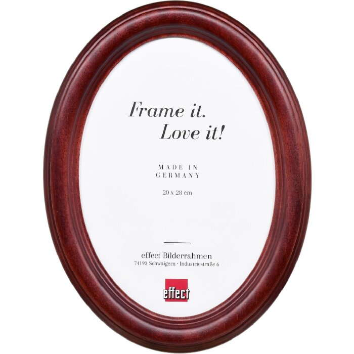 Cornice per foto ovale Effect profilo HB 7x9 cm colore mahagoni