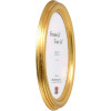 Cornice per foto ovale in legno massello Effect HB 9x12 cm oro