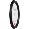 Cornice per foto ovale Effect profilo HB 18x18 cm nera