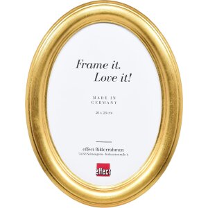 Cornice per foto ovale Effect HB 18x18 cm oro