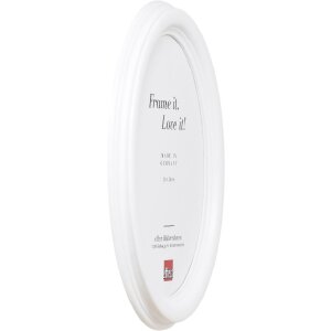 Cornice per foto ovale Effect HB 18x24 cm bianco