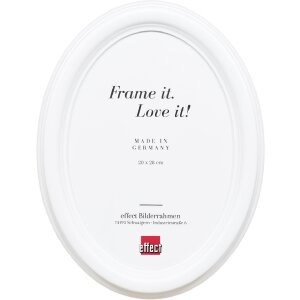 Cornice per foto ovale Effect HB 40x40 cm bianca