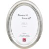 Cornice per foto ovale Effect HB 40x40 cm argento