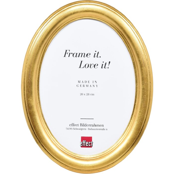 Cornice per foto ovale Effect HB 40x40 cm oro