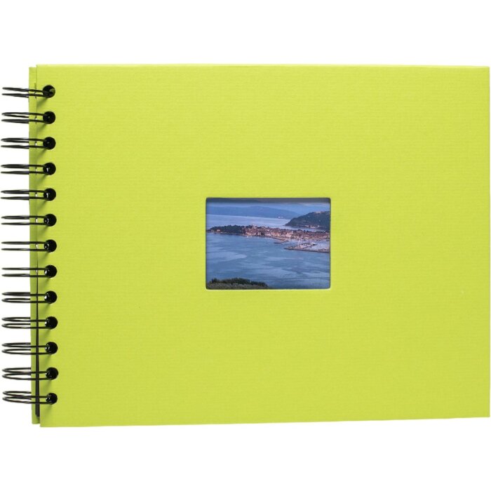 HNFD Album a spirale BULDANA maggio verde 23x17 cm 40 pagine nere