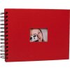 HNFD Album a spirale BULDANA rosso 23x17 cm 40 pagine nere