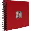 HNFD Album a spirale BULDANA rosso 23x17 cm 40 pagine nere