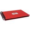 HNFD Album a spirale BULDANA rosso 23x17 cm 40 pagine nere