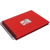 HNFD Album a spirale BULDANA rosso 23x17 cm 40 pagine nere
