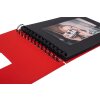 HNFD Album a spirale BULDANA rosso 23x17 cm 40 pagine nere