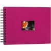 HNFD album a spirale BULDANA amarena 23x17 cm 40 pagine nere