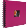 HNFD album a spirale BULDANA amarena 23x17 cm 40 pagine nere