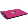 HNFD album a spirale BULDANA amarena 23x17 cm 40 pagine nere
