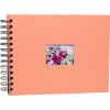 HNFD Album a spirale BULDANA corallo 23x17 cm 40 pagine nere