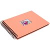 HNFD Album a spirale BULDANA corallo 23x17 cm 40 pagine nere