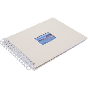 HNFD album a spirale BULDANA camoscio 23x17 cm 40 pagine bianche