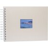 HNFD album a spirale BULDANA camoscio 23x17 cm 40 pagine bianche