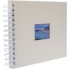 HNFD album a spirale BULDANA camoscio 23x17 cm 40 pagine bianche