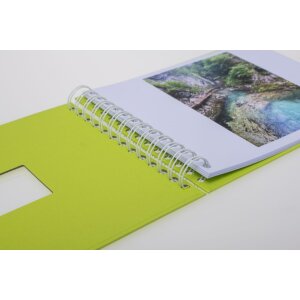 HNFD Album a spirale BULDANA maggio verde 23x17 cm 40 pagine bianche