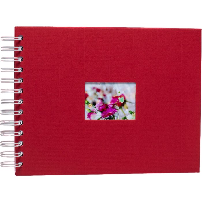 HNFD Album a spirale BULDANA rosso 23x17 cm 40 pagine bianche